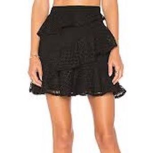 AMUR Goldie High Waisted Mini Skirt